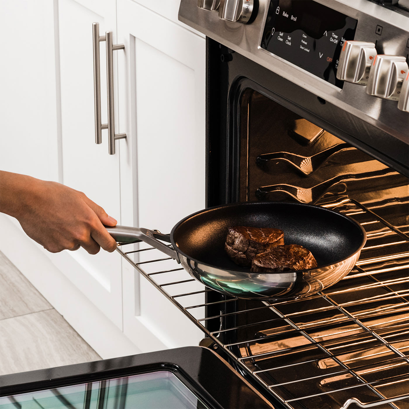 Ninja ZEROSTICK Stainless Steel 2Piece Frying Pan Set (20cm/26cm